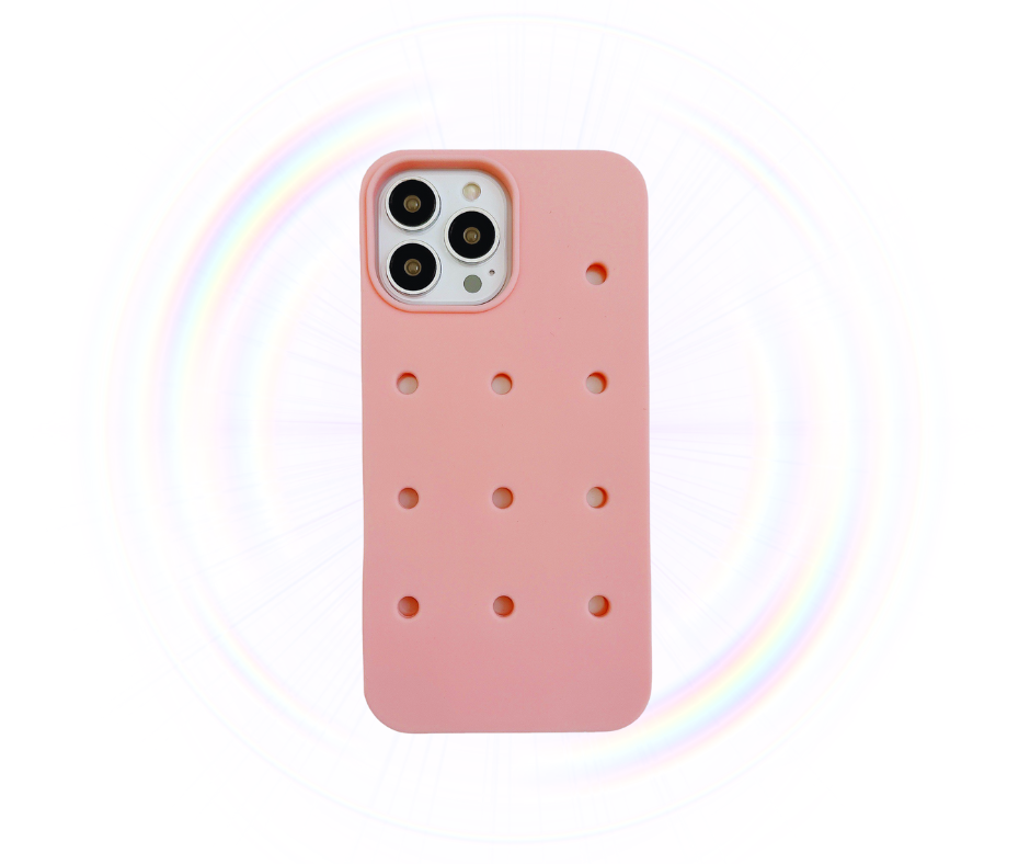 Fashion Silicone Hole DIY Charms Phone Case _THECHARMTREND_ONLINE_SHOPPING