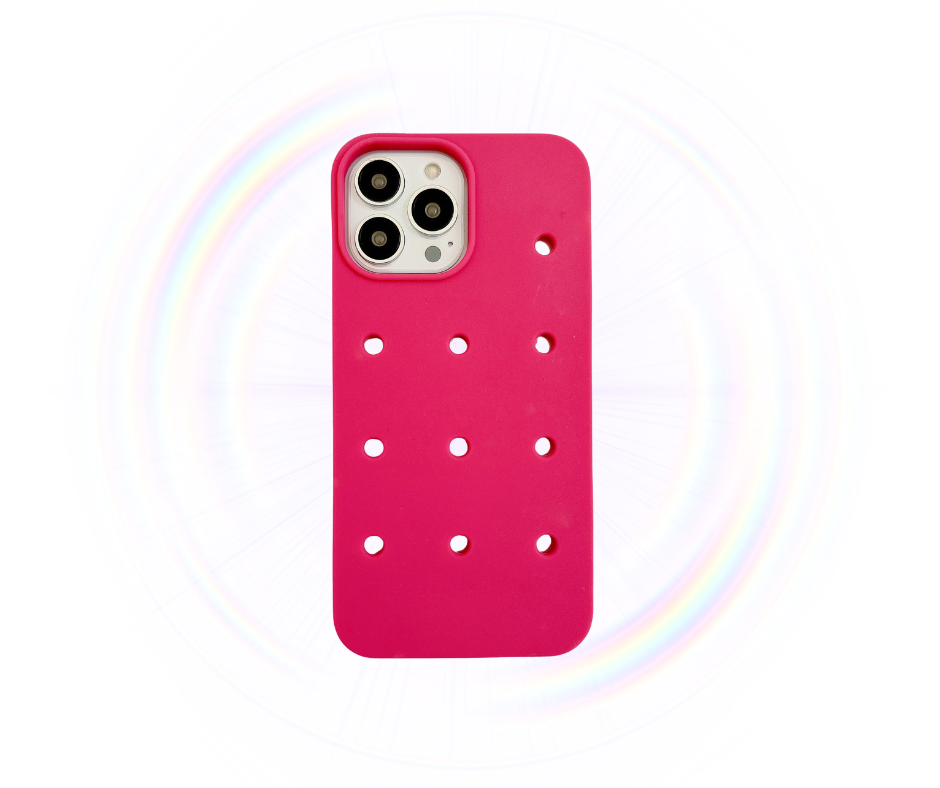 Fashion Silicone Hole DIY Charms Phone Case _THECHARMTREND_ONLINE_SHOPPING