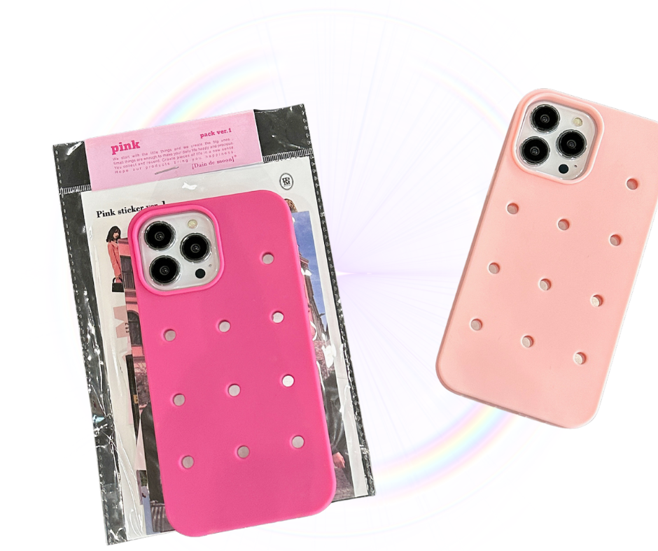 Fashion Silicone Hole DIY Charms Phone Case _THECHARMTREND_ONLINE_SHOPPING