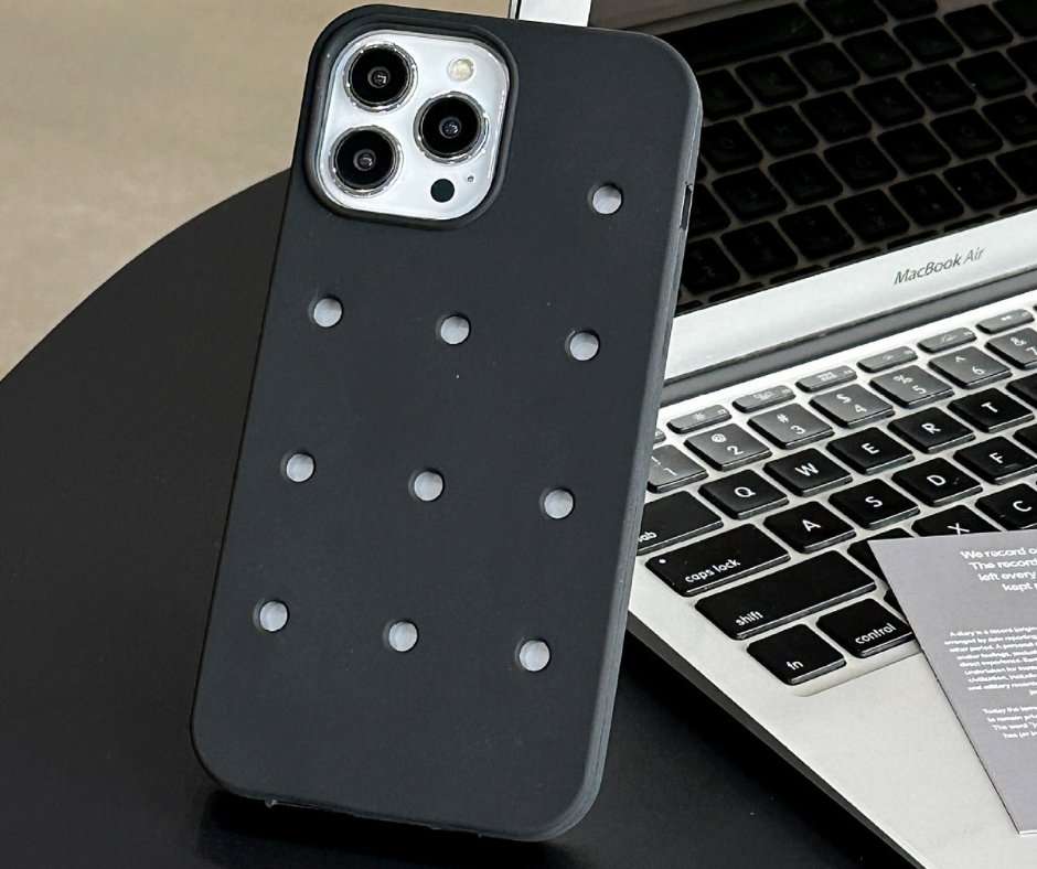 Fashion Silicone Hole DIY Charms Phone Case _THECHARMTREND_ONLINE_SHOPPING