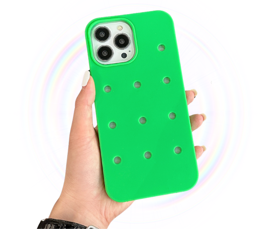 Fashion Silicone Hole DIY Charms Phone Case _THECHARMTREND_ONLINE_SHOPPING