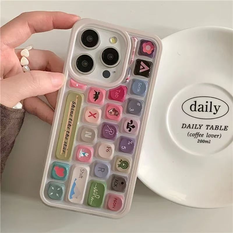 Keyboard Letter Mobile Phone Case_THECHARMTREND_ONLINE_SHOPPING