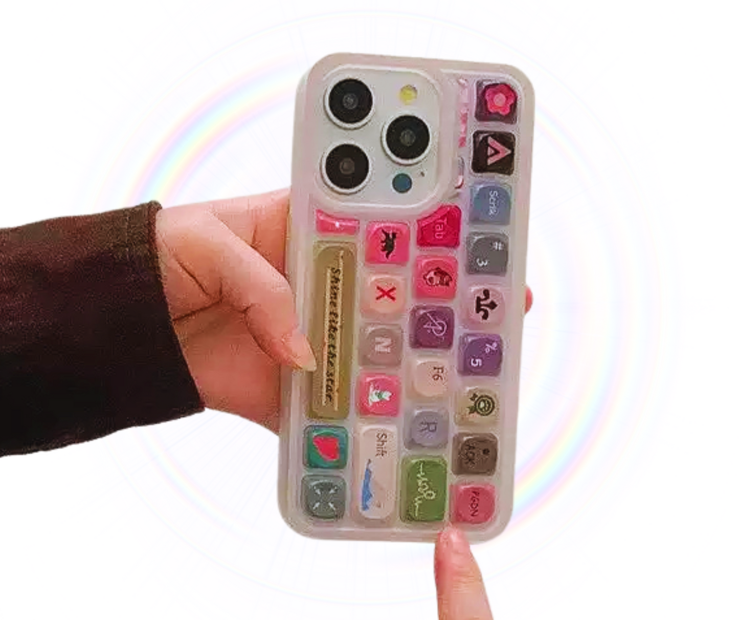 Keyboard Letter Mobile Phone Case_THECHARMTREND_ONLINE_SHOPPING