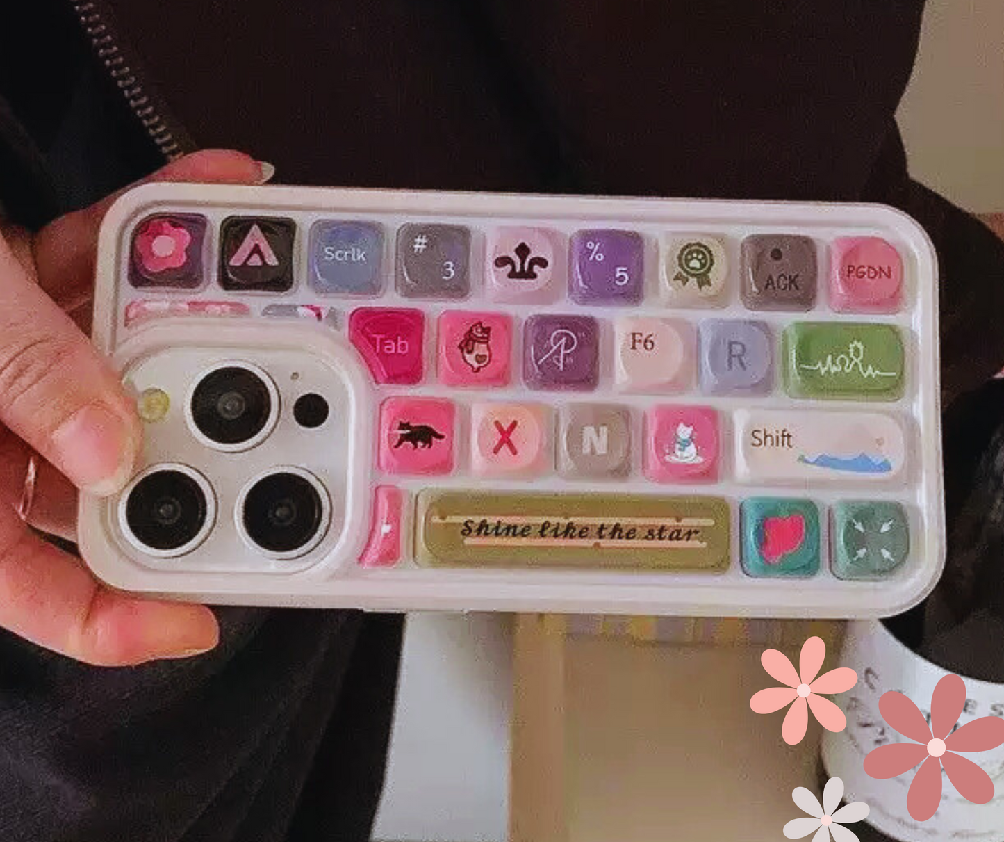 Keyboard Letter Mobile Phone Case_THECHARMTREND_ONLINE_SHOPPING