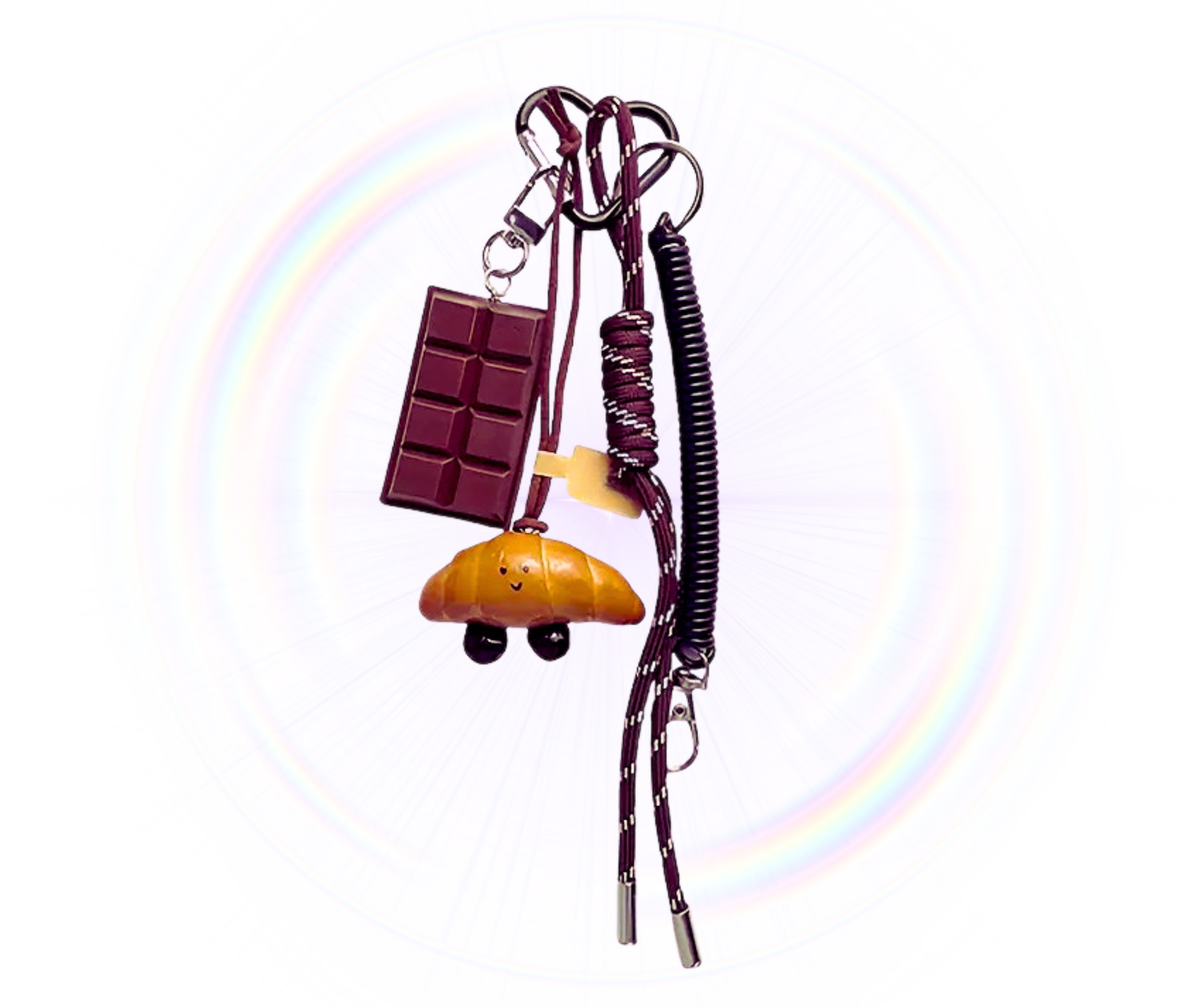 Chocolate, Pretzel & Bagel  bag charm Pendants  the charm trends online shop