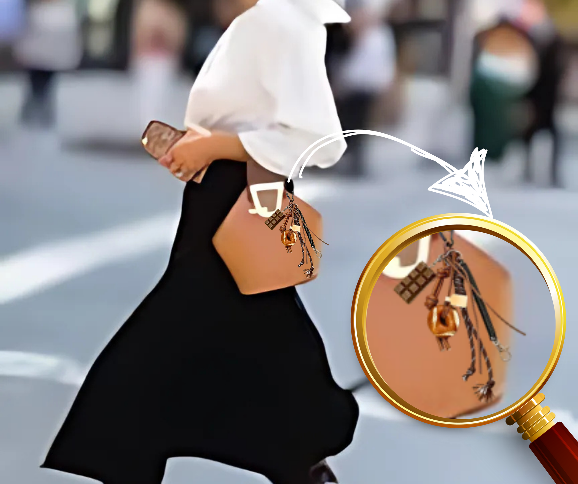 Chocolate, Pretzel & Bagel  bag charm Pendants  the charm trends online shop