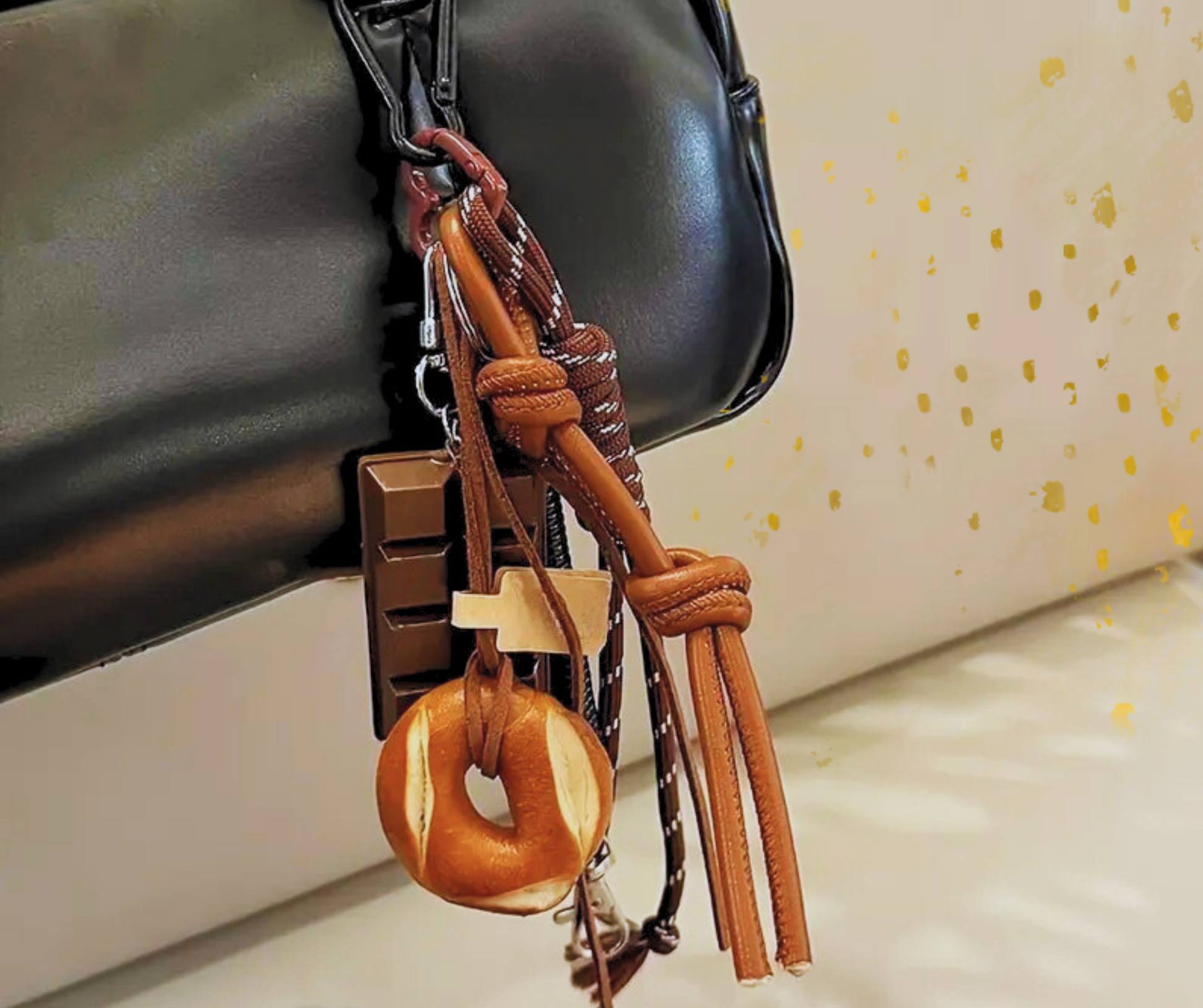Chocolate, Pretzel & Bagel  bag charm Pendants  the charm trends online shop