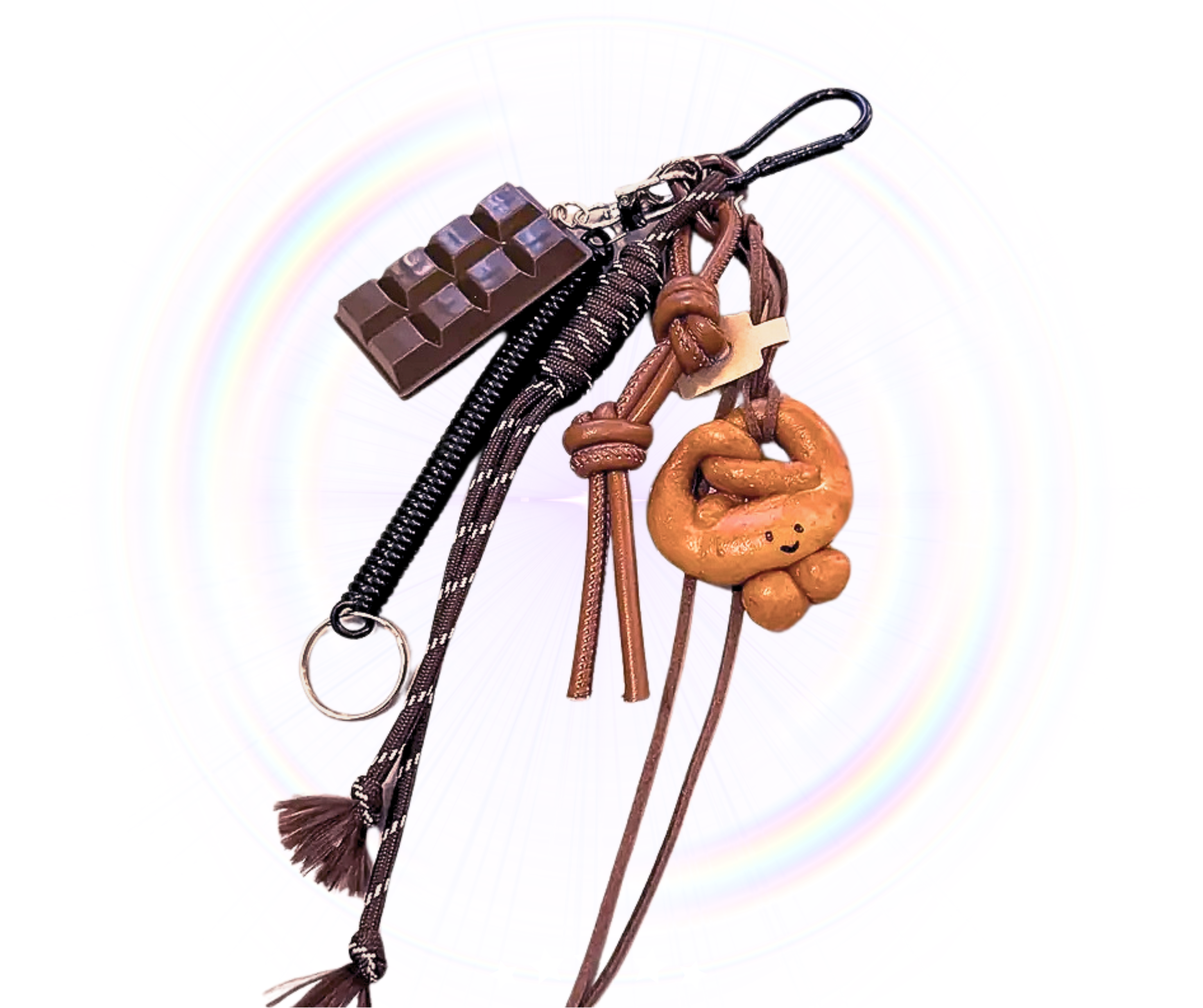 Chocolate, Pretzel & Bagel  bag charm Pendants  the charm trends online shop